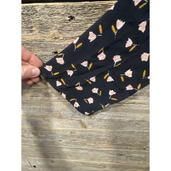 Billabong Women's Black Floral Light It Up Off the Shoulder Long Sleeve Top S - Picture 3 of 5